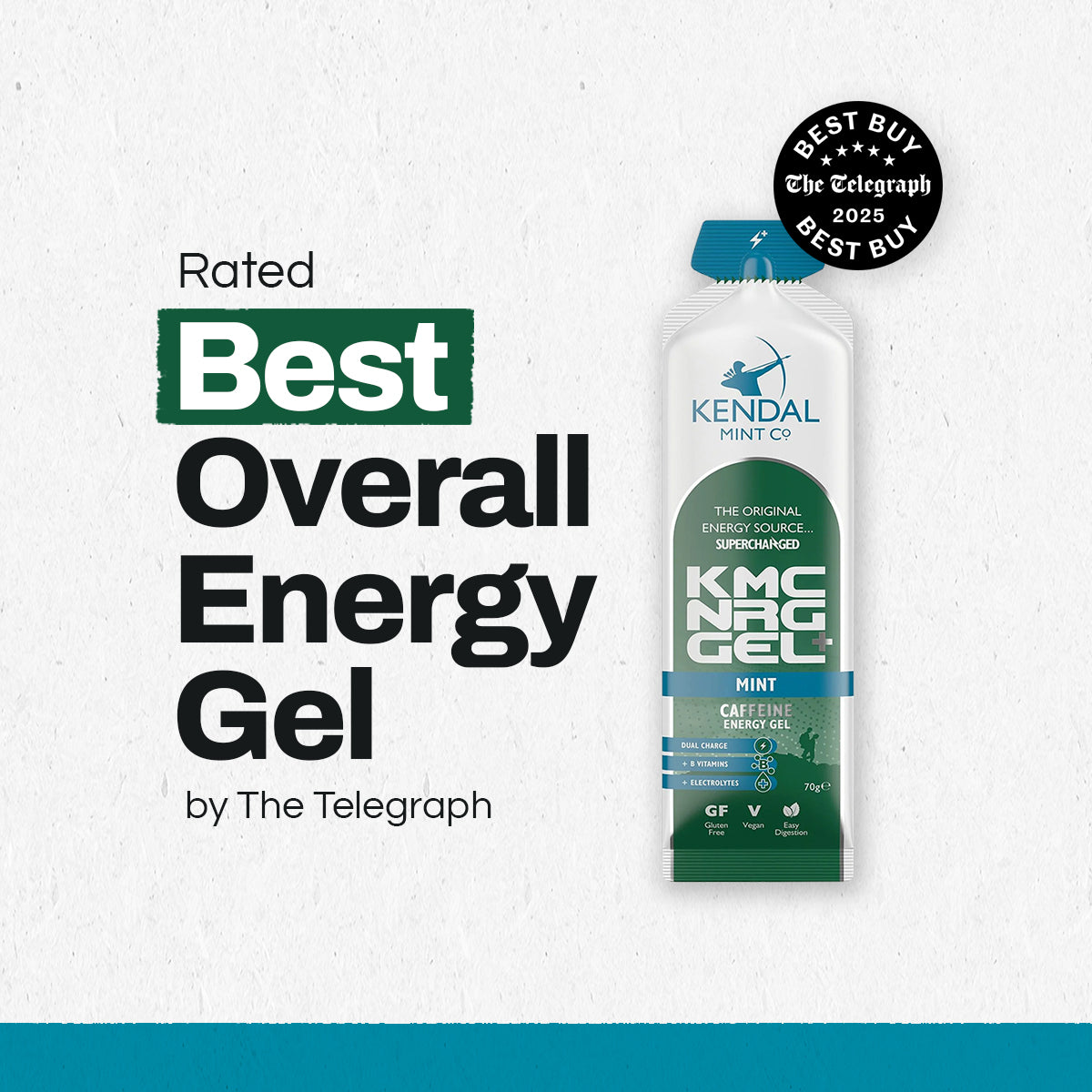 KMC NRG GEL+ Mint Caffeine Energy Gel 70g-1