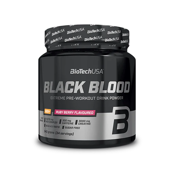 BioTechUSA Black Blood NOX+ - Pre-Workout with Creatine & Caffeine 340g