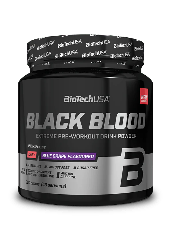 BioTechUSA Black Blood CAF+ - High Caffeine Pre-Workout Powder