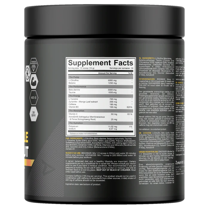 Dedicated Nutrition Unstoppable – High-Stim Pre-Workout | Energy, Focus & Pump