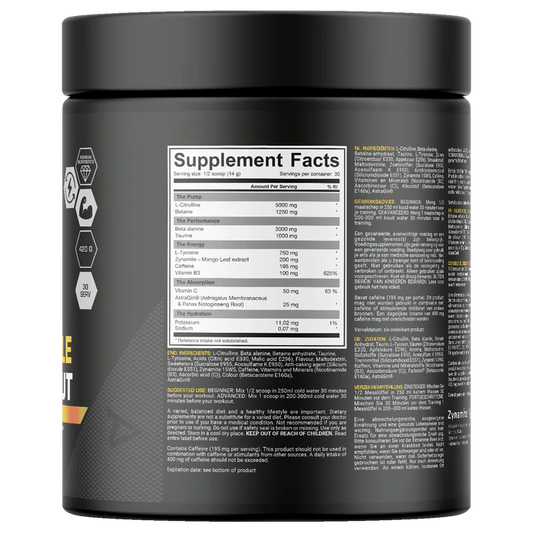 Dedicated Nutrition Unstoppable – High-Stim Pre-Workout | Energy, Focus & Pump