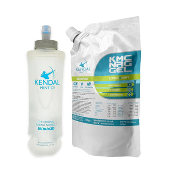 compare product KMC NRG GEL Refill Pouch & 500ml Flask Bundle: Citrus & Mint