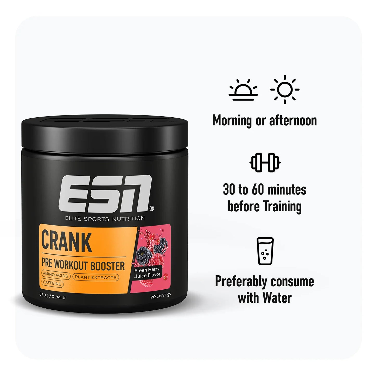 ESN Crank Pre-Workout: The Ultimate All-in-One Booster