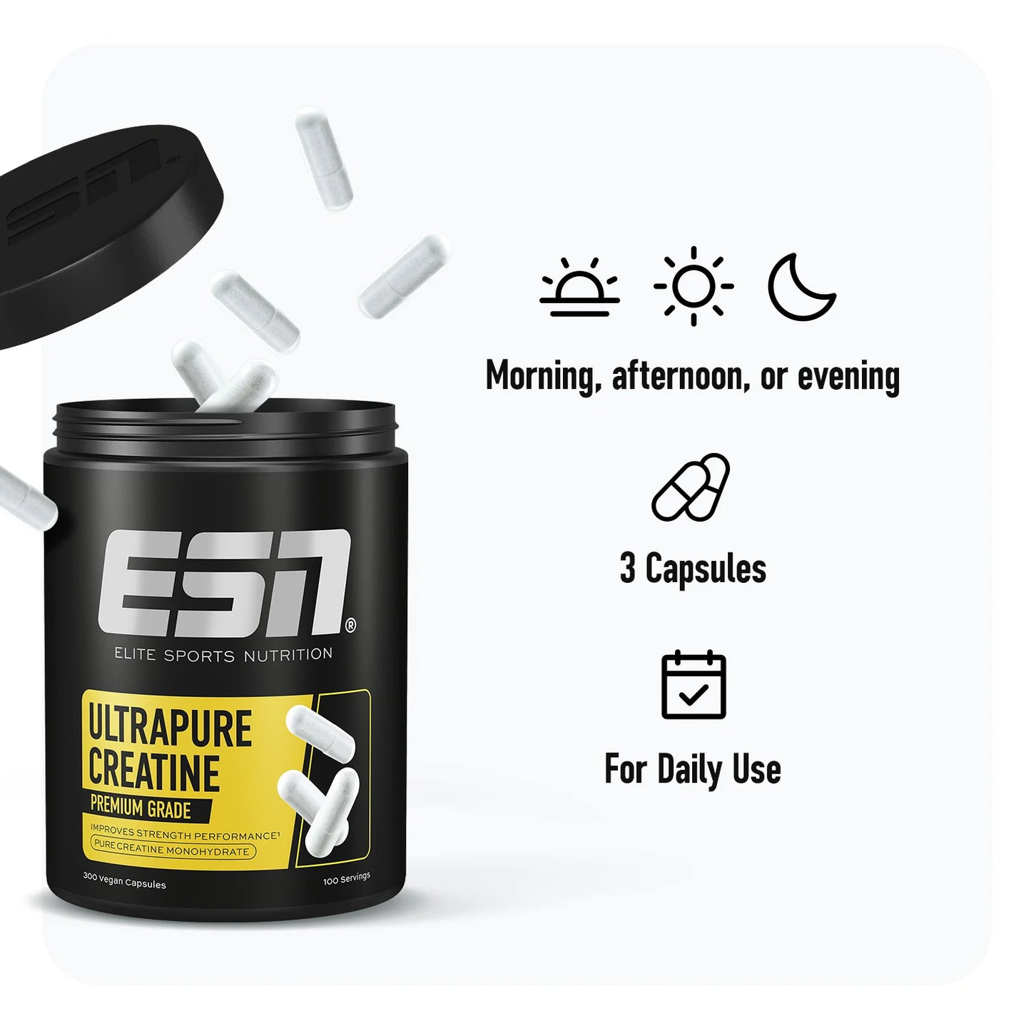 ESN Ultrapure Creatine Giga Caps: Boost Performance & Muscle Growth