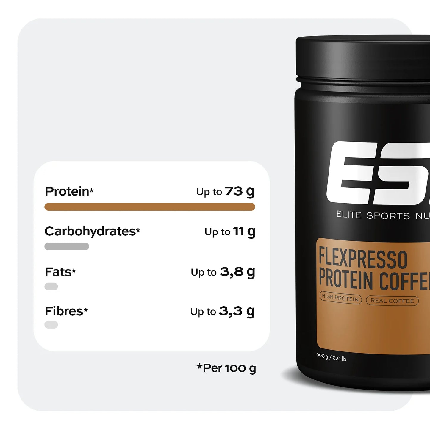 ESN Flexpresso Protein Coffee 908g - The Ultimate Energy & Protein Boost