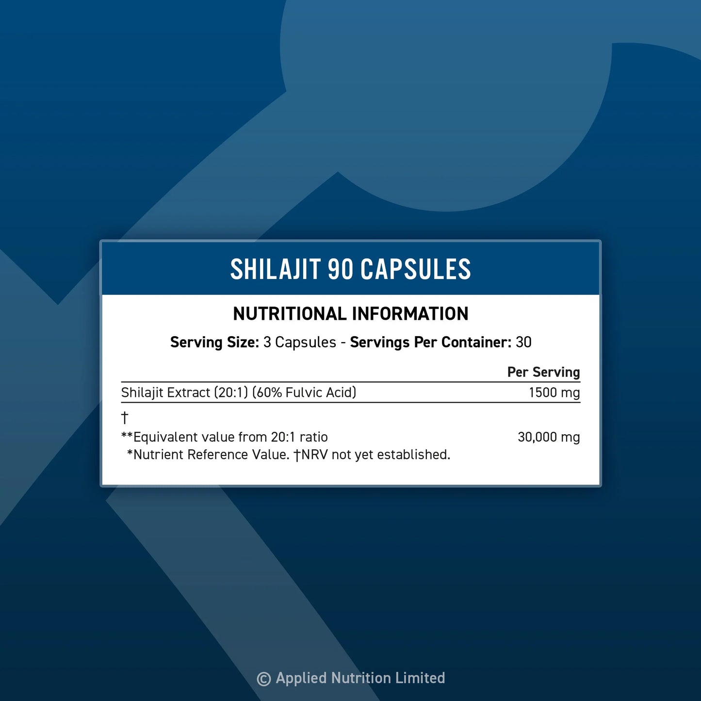Applied Nutrition Shilajit Capsules - Pure Himalayan with Fulvic Acid