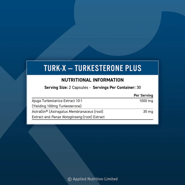 Applied Nutrition Turk-X Turkesterone Plus Capsules - Muscle & Strength