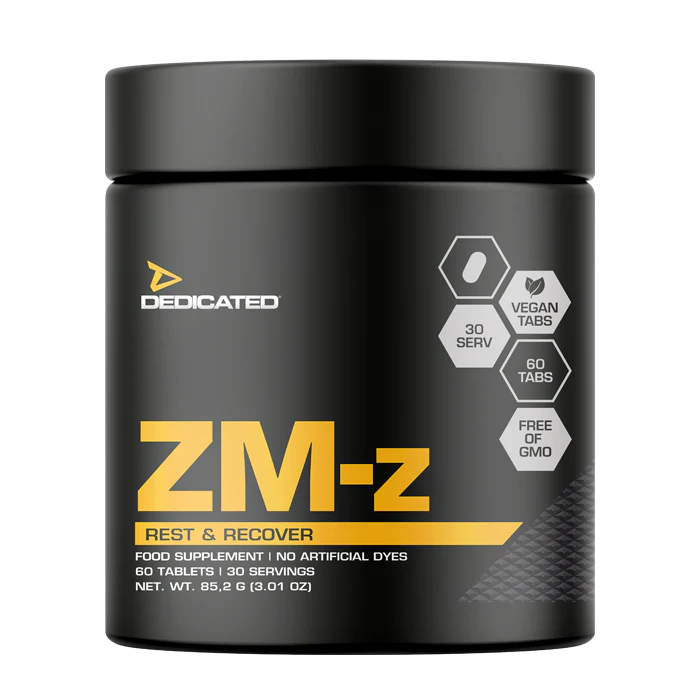 Dedicated Nutrition ZM-Z – Zinc, Magnesium & Vitamin B6 | Recovery & Testosterone Support