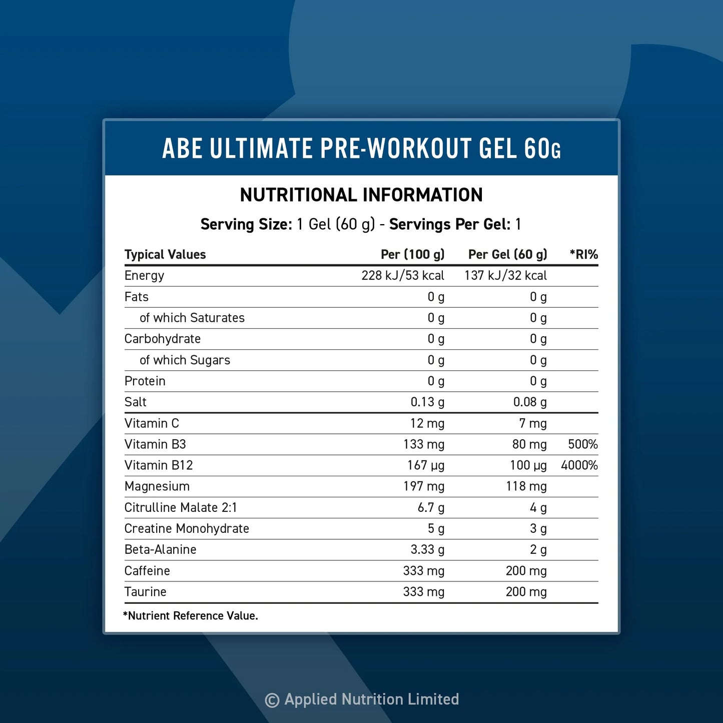 Applied Nutrition ABE Pre-Workout Gel - All Black Everything