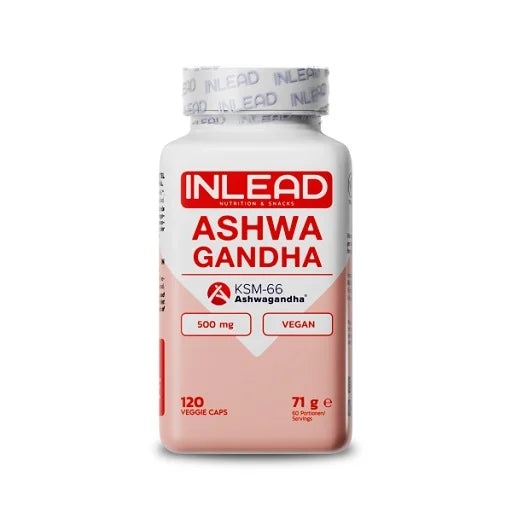 Inlead Ashwagandha KSM-66 – 120 Capsules | Stress, Recovery & Vitality