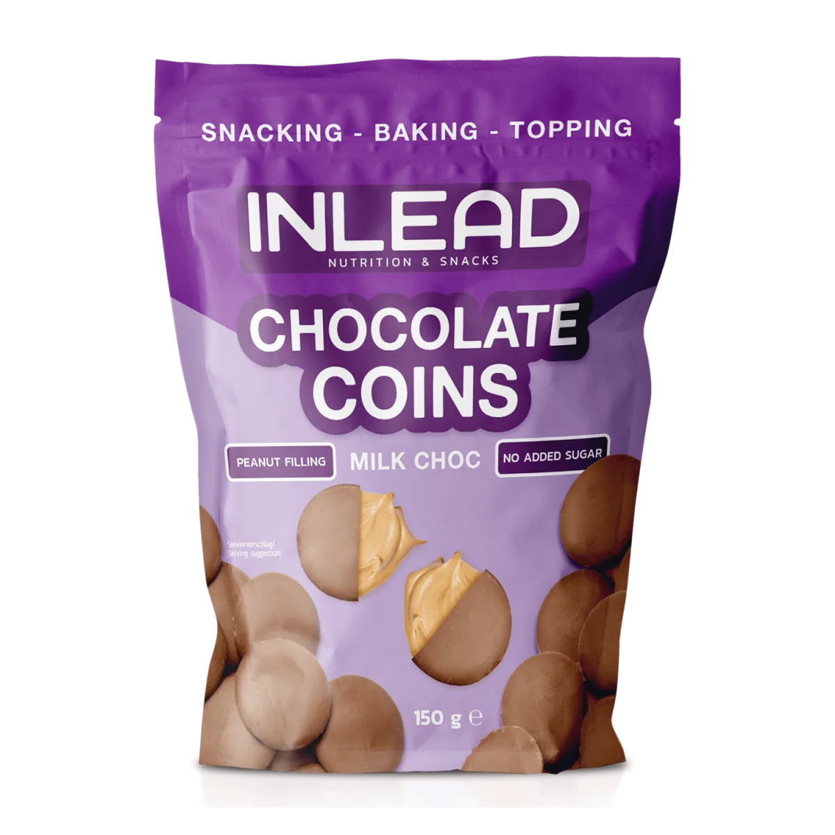 Inlead Chocolate Coins 150g – No Added Sugar Filled Chocolate
