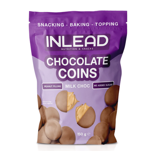 Inlead Chocolate Coins 150g – No Added Sugar Filled Chocolate