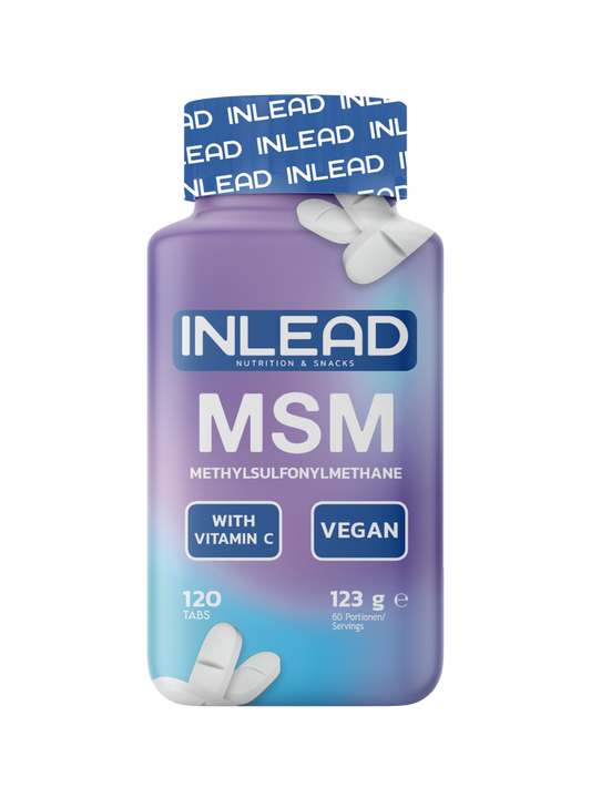 Inlead MSM + Vitamin C – 120 Tabs | Joint, Skin & Recovery Support