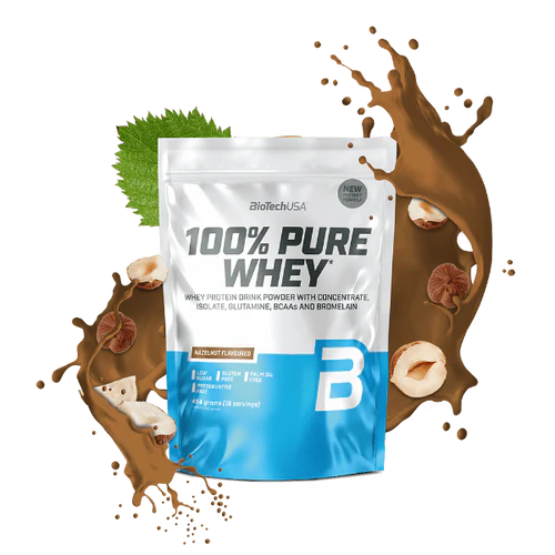BioTechUSA 100% Pure Whey Protein Powder - 454g (1 lb) Trial Size
