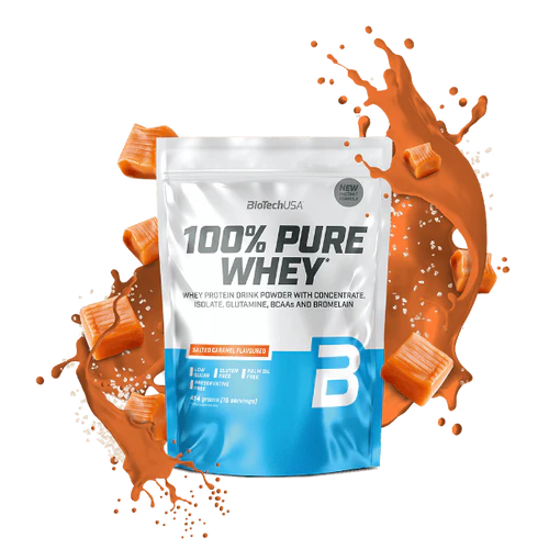 BioTechUSA 100% Pure Whey Protein Powder - 454g (1 lb) Trial Size